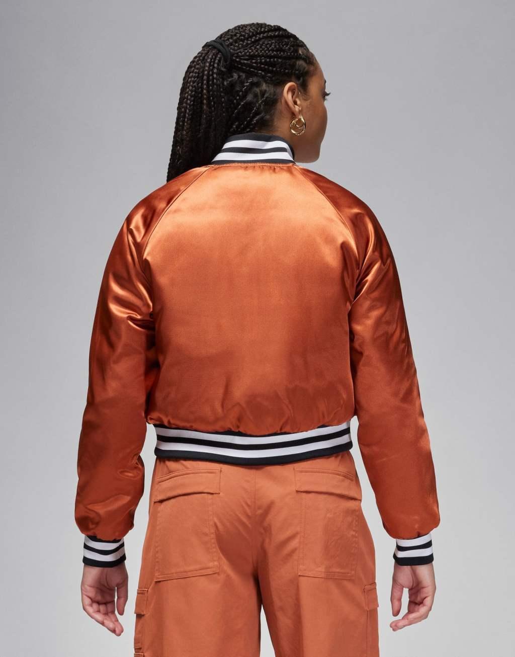 Jordan Womens Jordan Varsity Jacket - Womens Dusty Peach Product Image