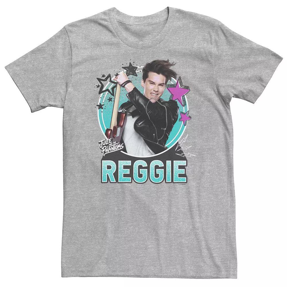 Big & Tall Julie And The Phantoms Reggie Portrait Tee, Men's, Size: 3XL, Athletic Grey Product Image