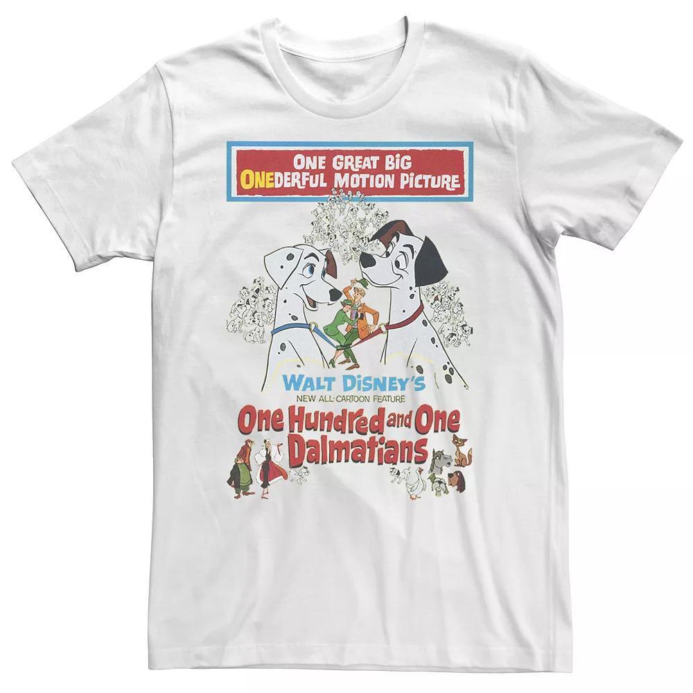 Big & Tall Disney 101 Dalmatians Movie Promotion Tee, Men's, Size: 4XL, White Product Image
