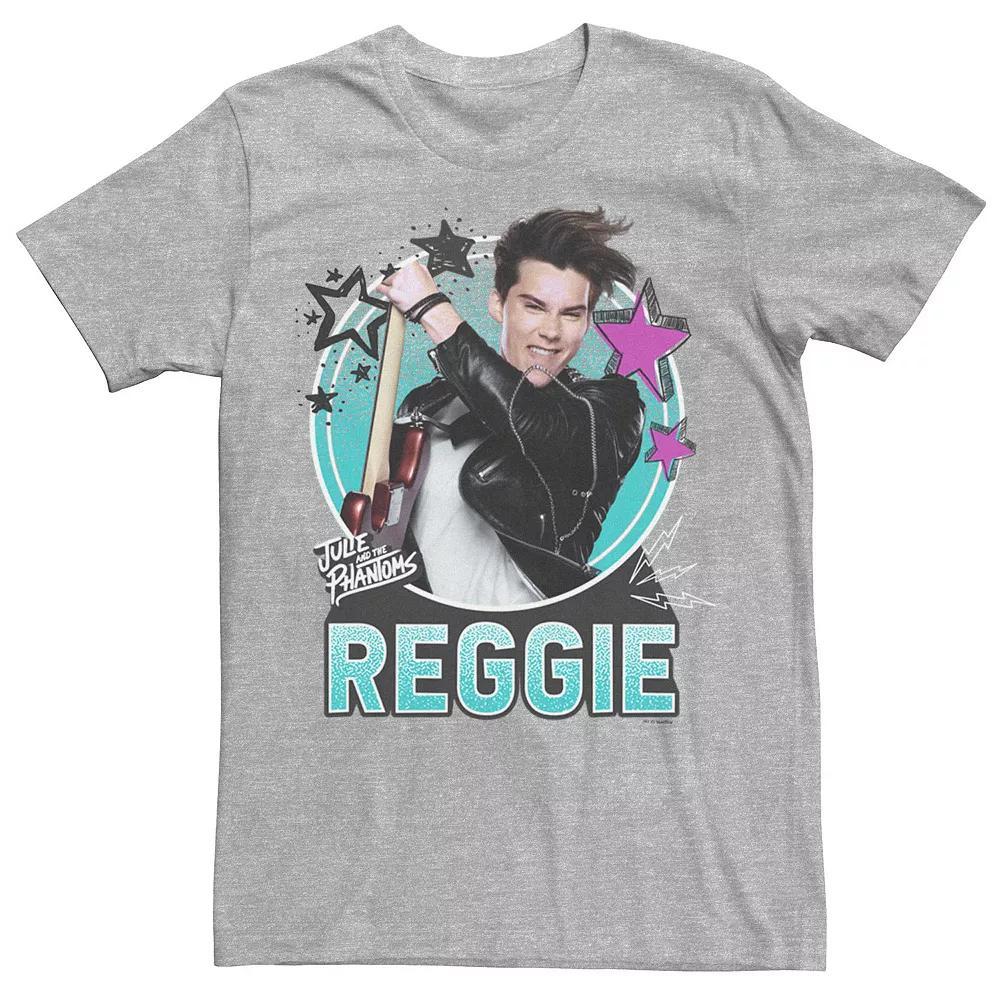 Men's Netflix Julie And The Phantoms Reggie Circle Portrait Tee, Size: XL, Athletic Grey Product Image