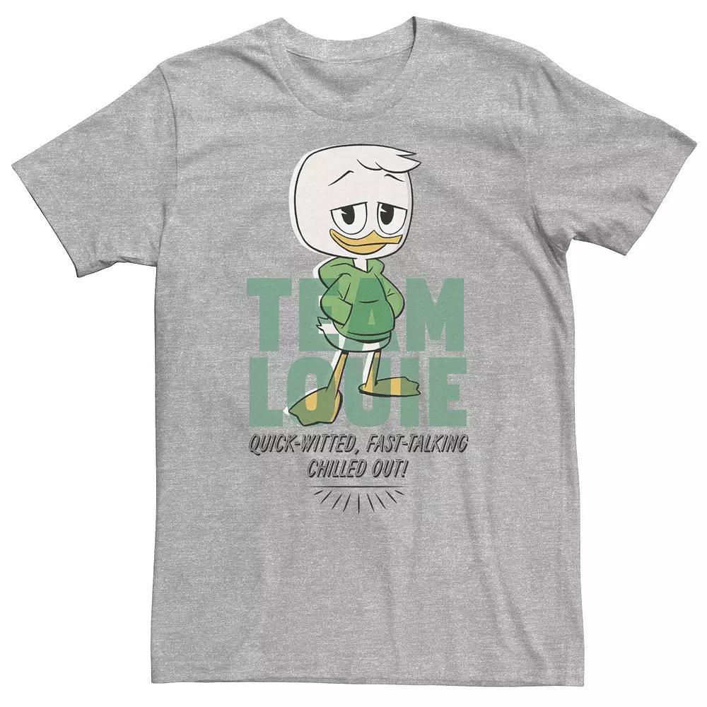 Big & Tall Disney DuckTales Team Louie Quick-Witted Chilled Out Tee, Men's, Size: 4XL, Athletic Grey Product Image