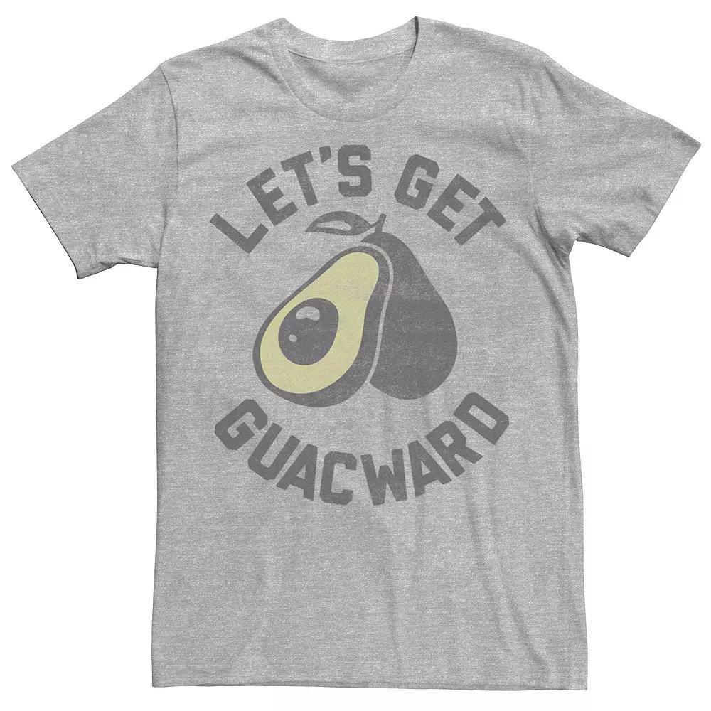Men's Avocado "Lets Be Guacward" Tee, Size: XL, Athletic Grey Product Image