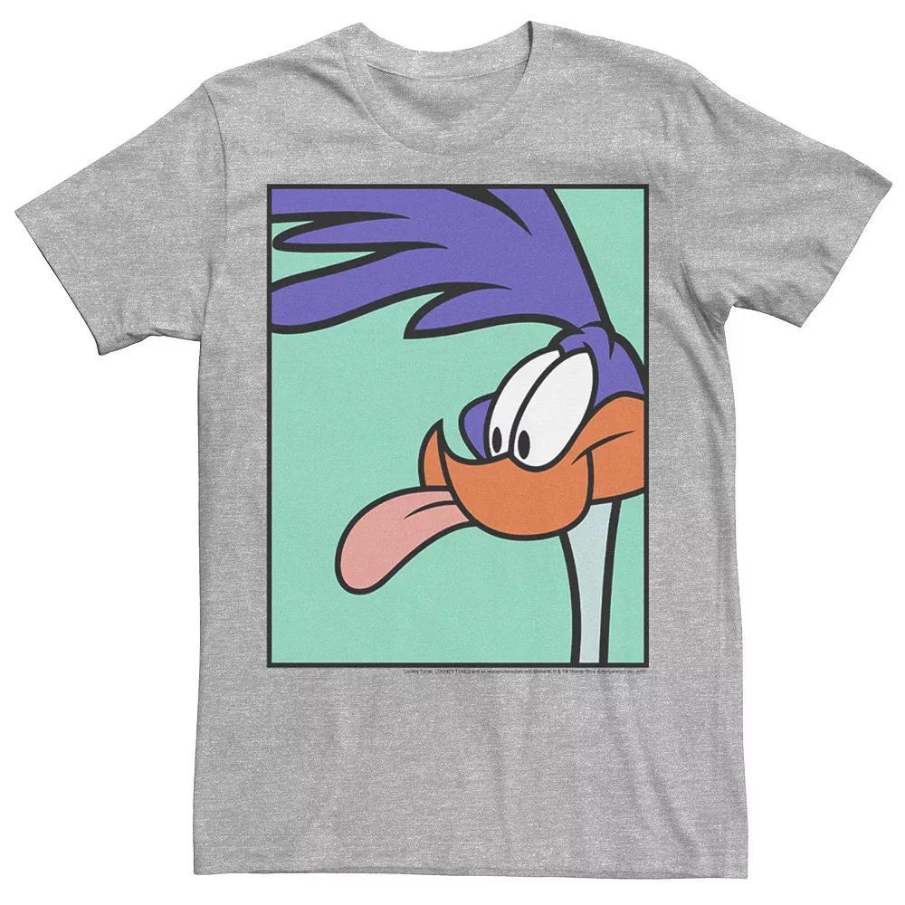 Men's Looney Tunes Road Runner Portrait Tee, Size: Medium, Athletic Grey Product Image