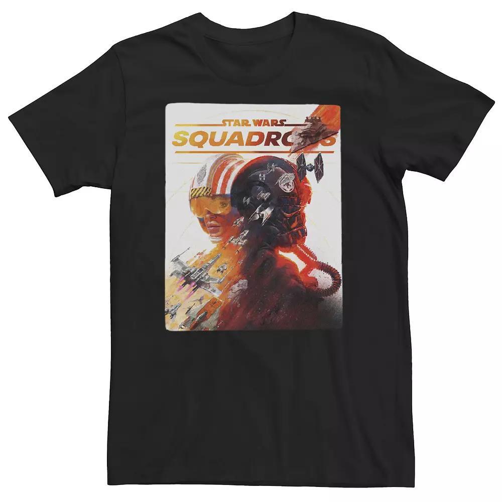 Big & Tall Star Wars: Squadrons Rebel & Empire Poster Tee, Men's, Size: 4XL, Black Product Image