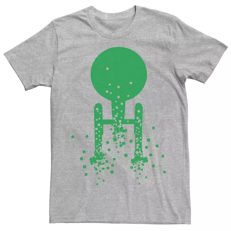 Mens Star Trek Clover Rockets St. Patricks Tee Athletic Grey Product Image