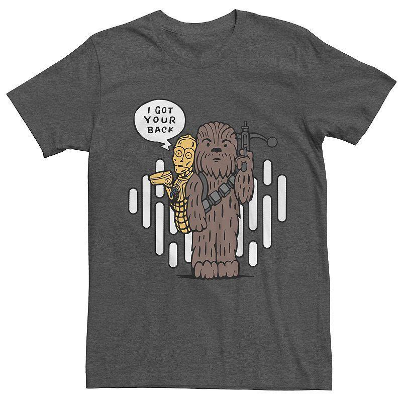 Mens Star Wars Chewbacca & C-3PO Tee Grey Heather Product Image