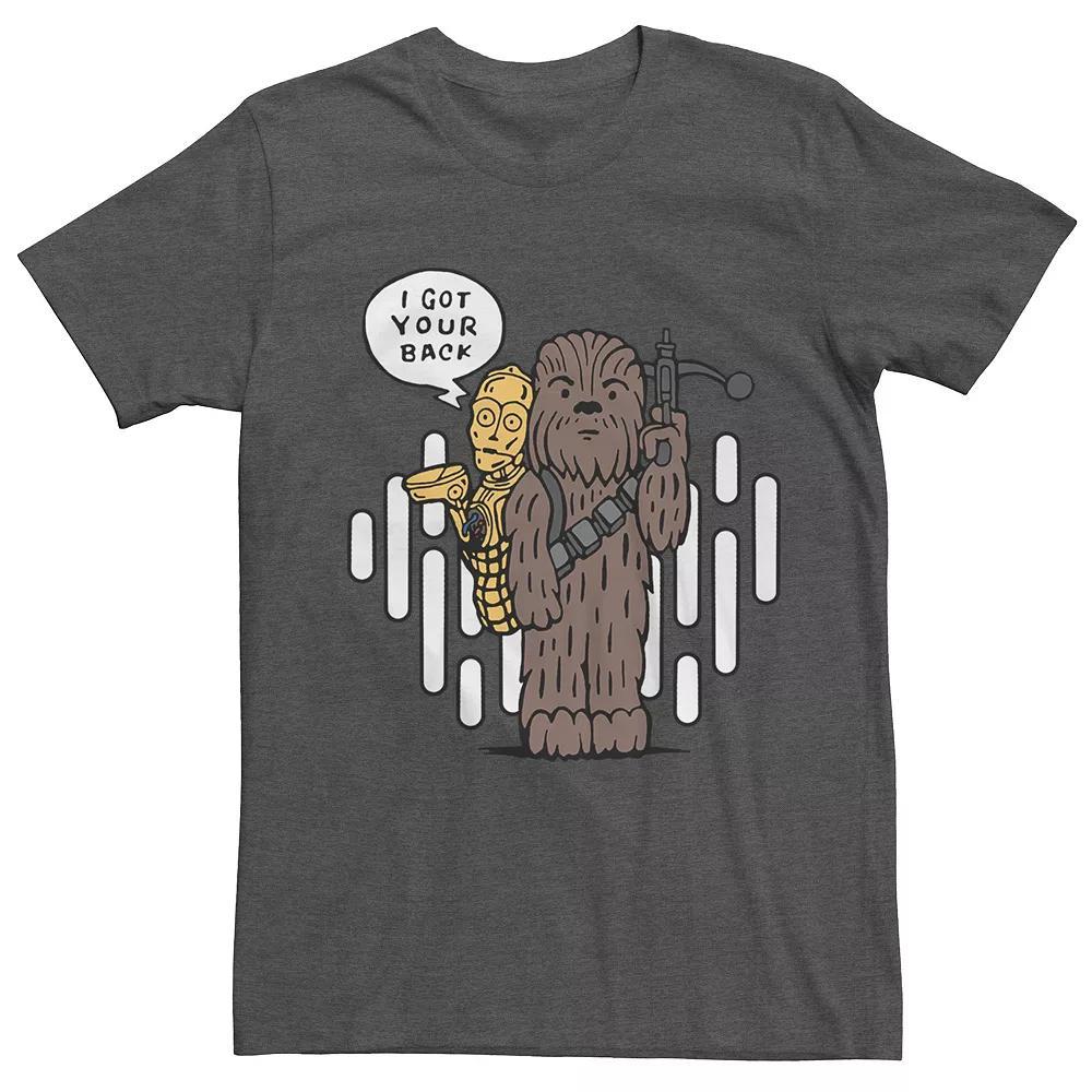 Mens Star Wars Chewbacca & C-3PO Tee Grey Heather Product Image