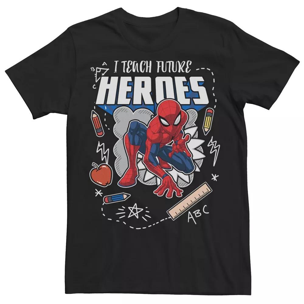 Men's Spider-Man Teacher Tee, Size: XL, Black Product Image