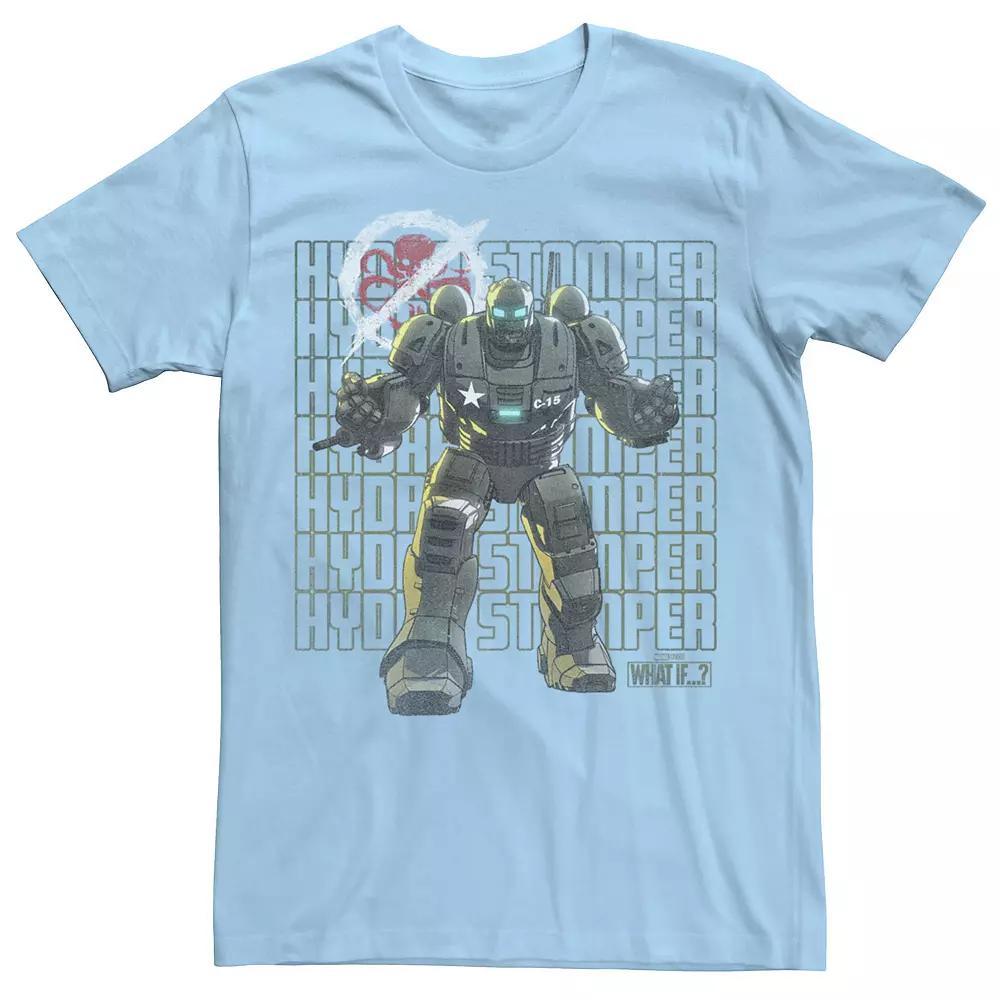 Men's Marvel What If Hydrastomper Cancel Logo Tee, Boy's, Size: Small, Light Blue Product Image