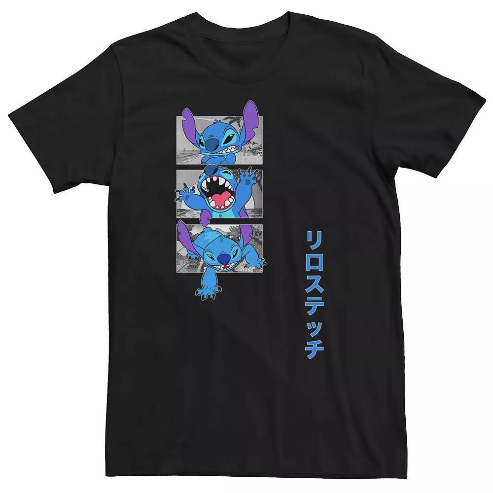 Big & Tall Disney's Lilo And Stich Triple Stich Tee, Men's, Size: XXL Tall, Black Product Image