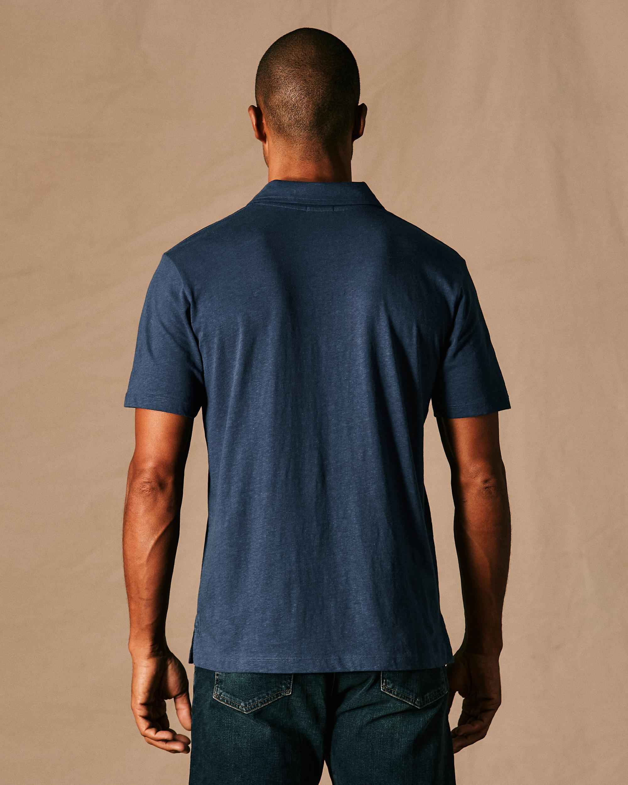 Cotton Hemp Polo Shirt Product Image