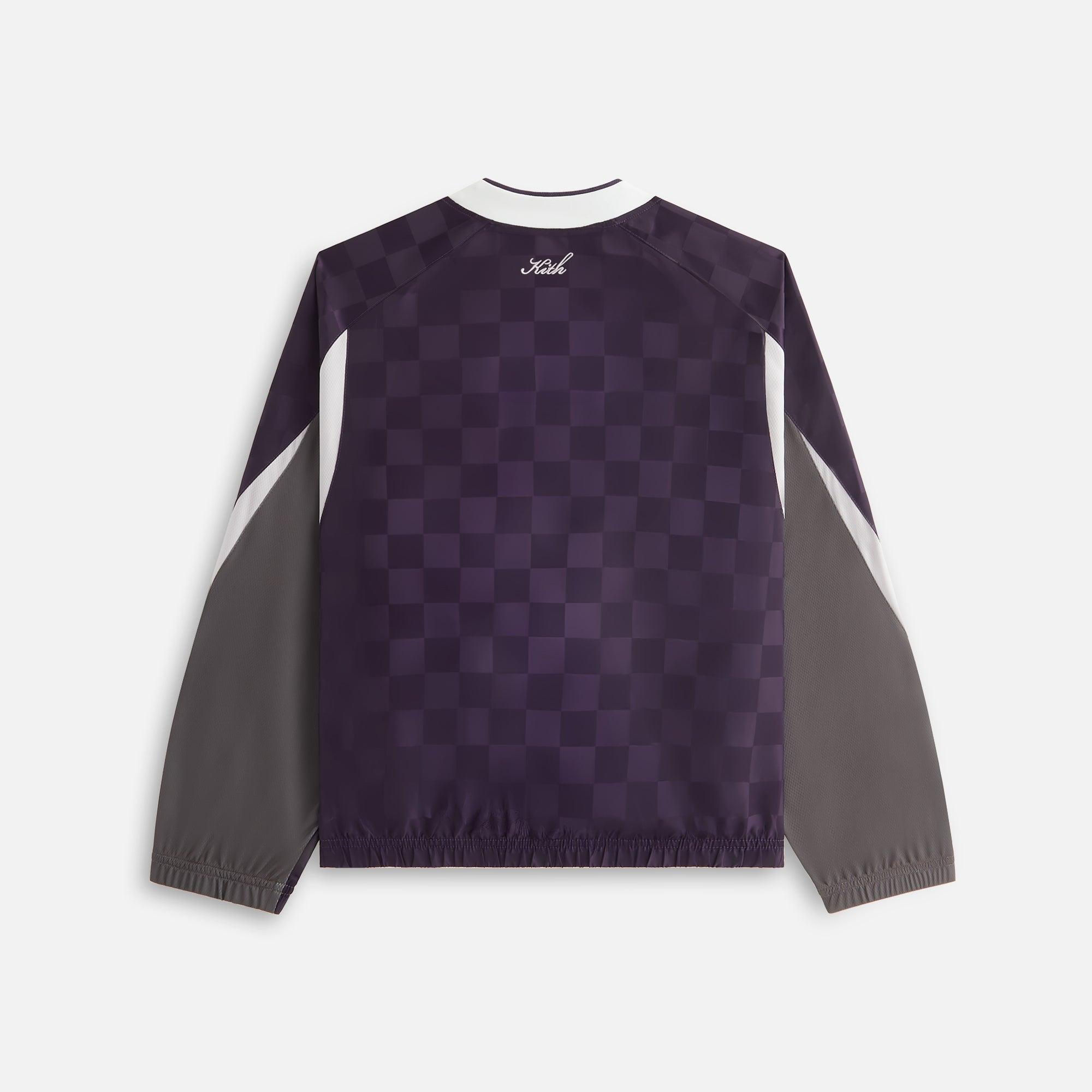 Kith Women Checkered Satin Dayton Combo Pullover - Nightshade Female Product Image