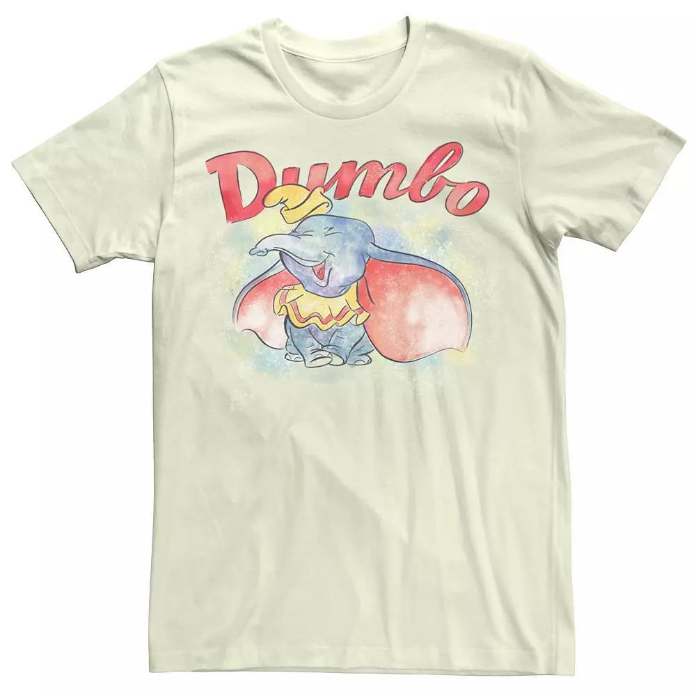 Disney's Dumbo Watercolor Portrait Men's Tee, Size: Medium, Natural Product Image