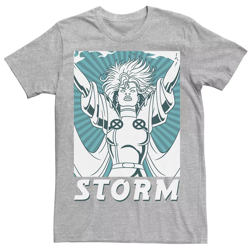 Men's Marvel X-Men Storm Propaganda Style Poster Tee, Size: XL, Athletic Grey Product Image