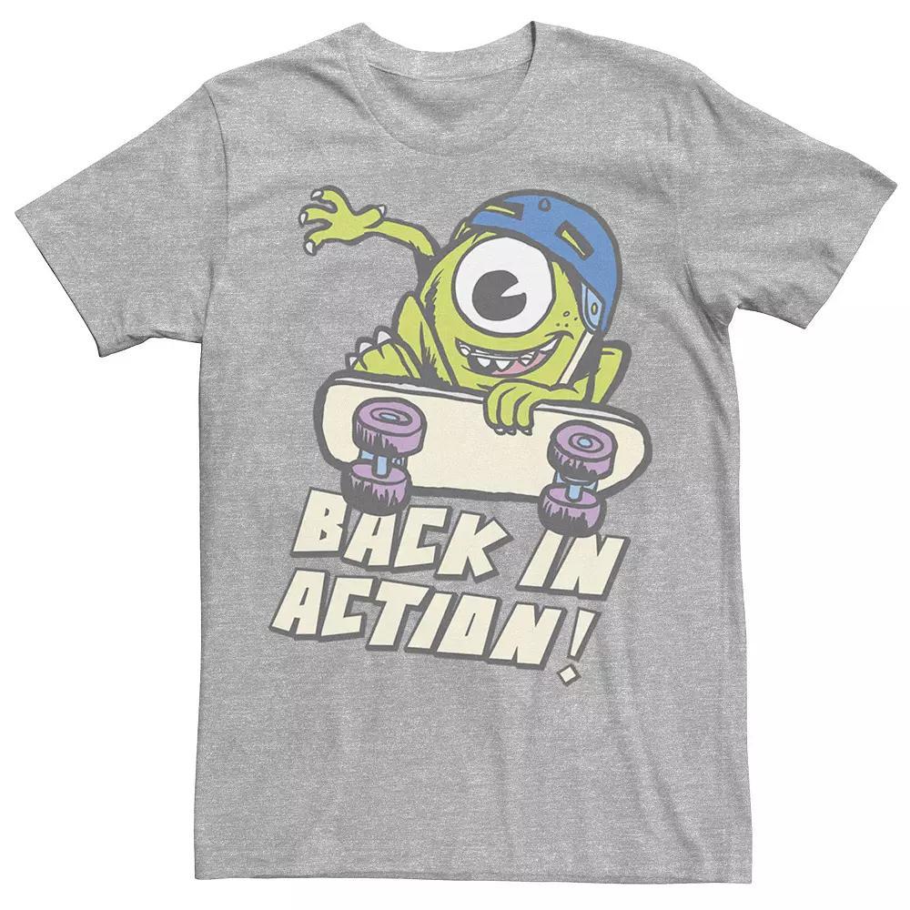 Disney / Pixar's Monsters, Inc. Men's University Back In Action Tee, Size: XL, Athletic Grey Product Image