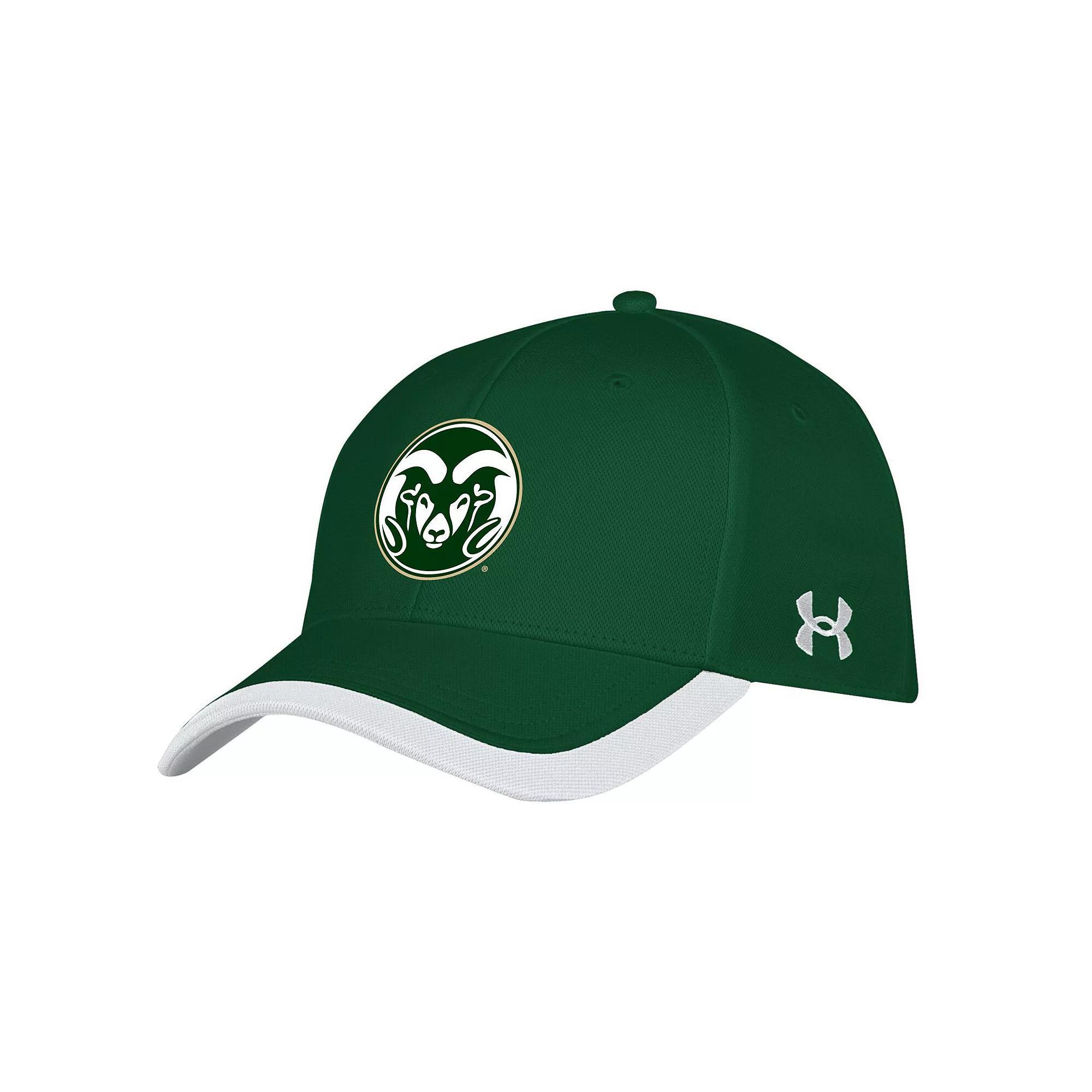 Men's Under Armour  Green Colorado State Rams Sideline Blitzing Accent Adjustable Hat Product Image