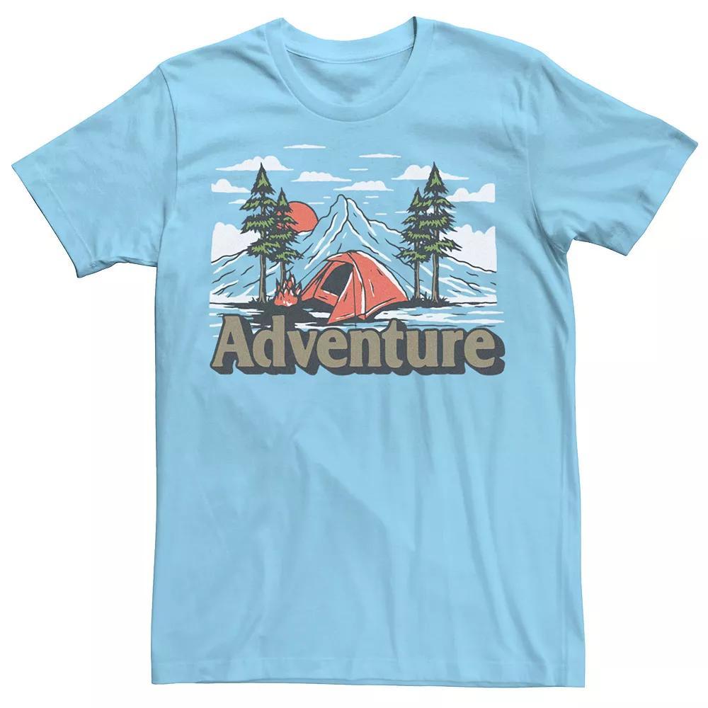 Men's Adventure Camp Time Tee, Size: XXL, Light Blue Product Image