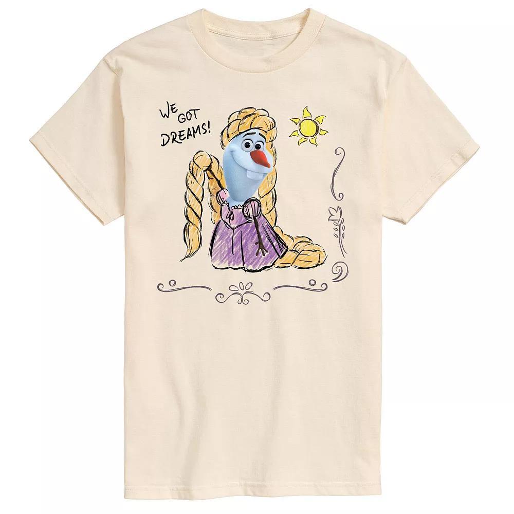 Disneys Frozen Mens Olaf Tangled Graphic Tee Product Image