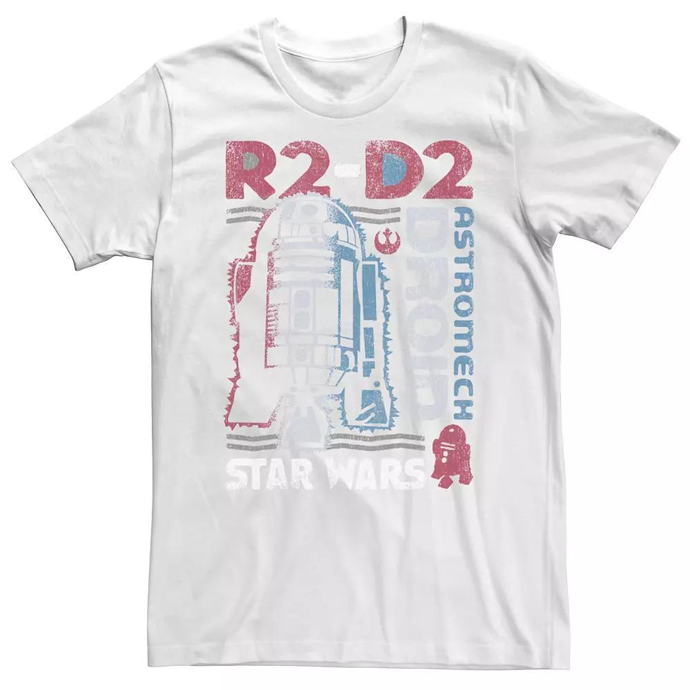 Men's Star Wars Distressed Vintage Astromech Droid R2-D2 Graphic Tee, Size: XXL, Black Product Image