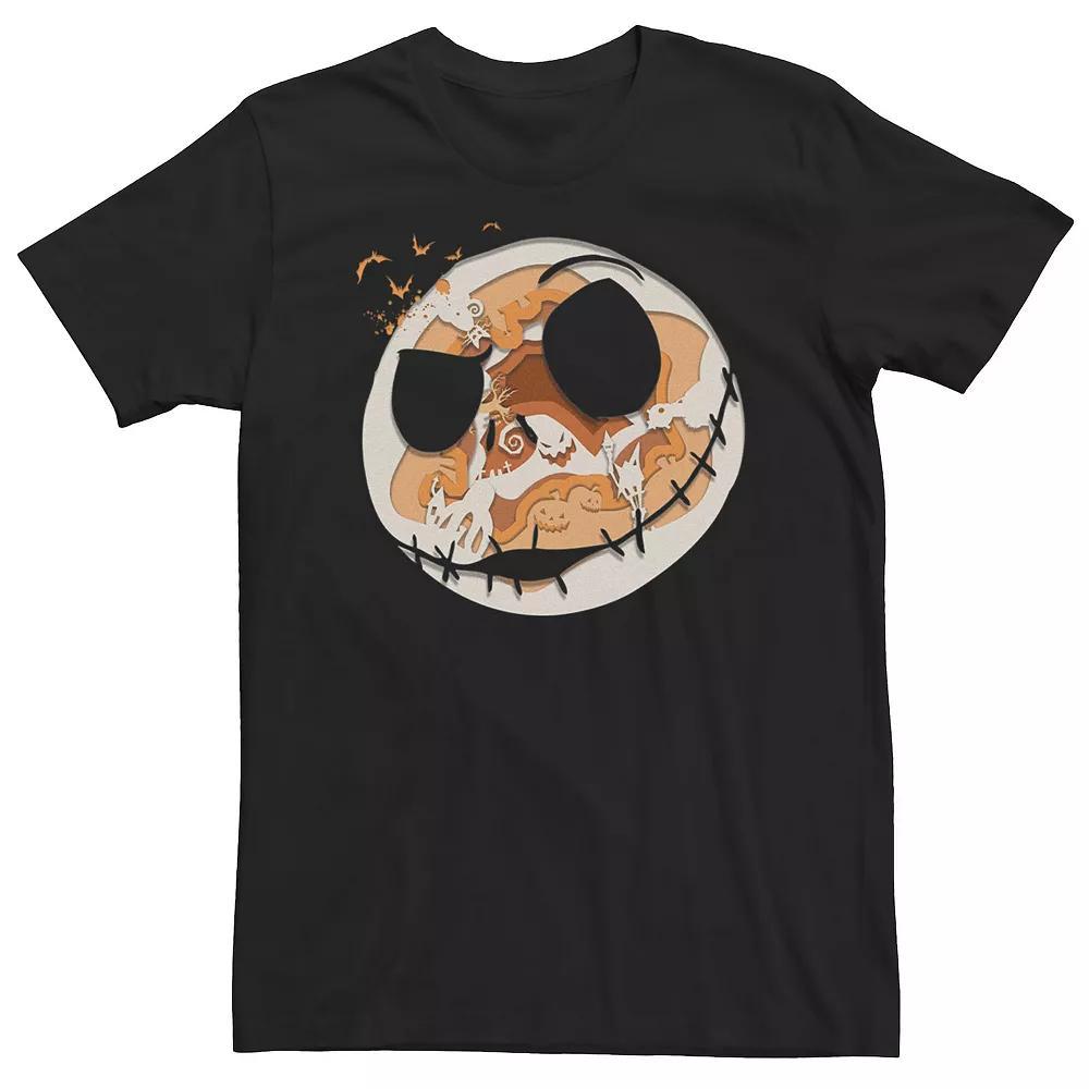 Big & Tall Disney The Nightmare Before Christmas Jack Skellington Paper Cut Fill Tee, Mens Product Image