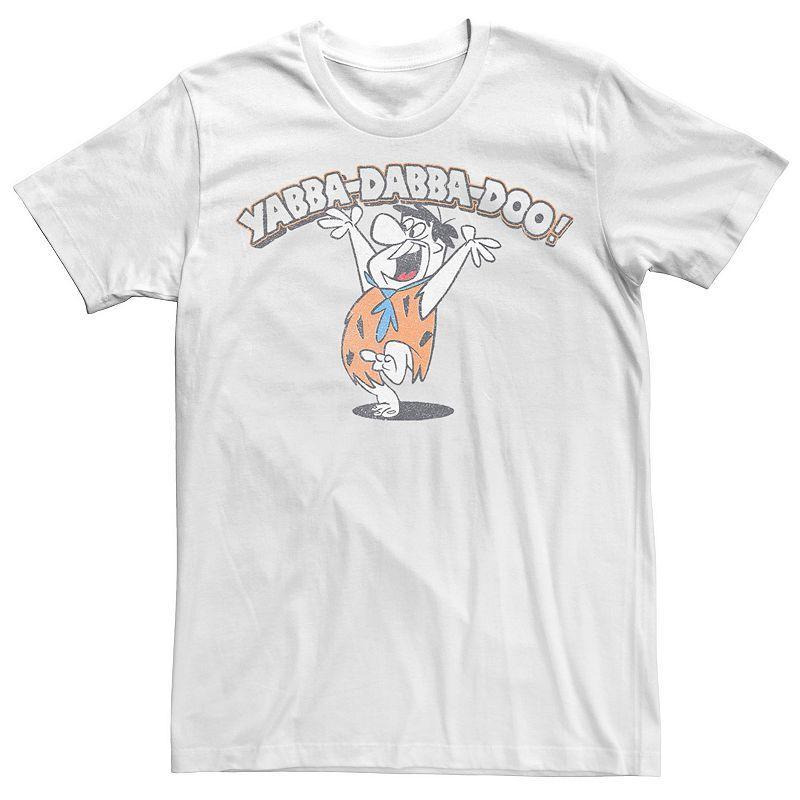 Men's Filntstone Fred Yabba Dabba Do Tee, Size: Medium, White Product Image