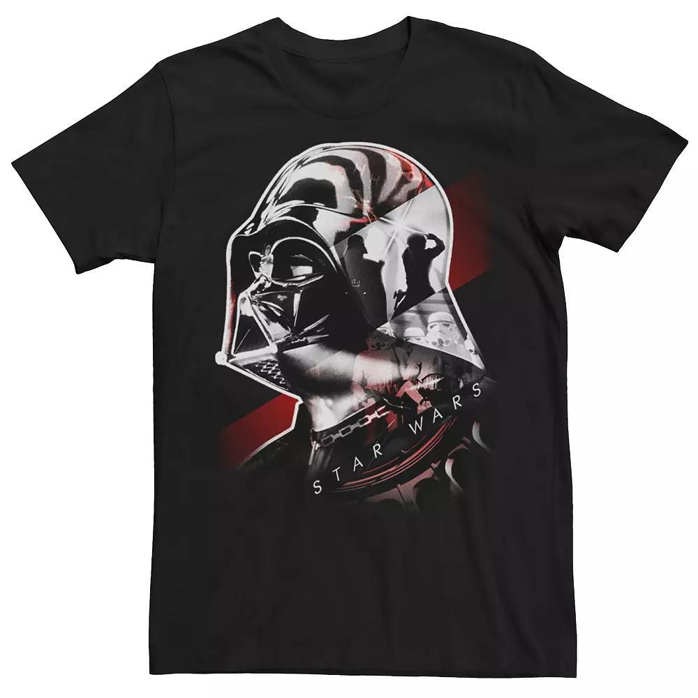 Men's Star Wars Darth Vader Helmet Collage Portrait Graphic Tee, Size: XXL, Black Product Image