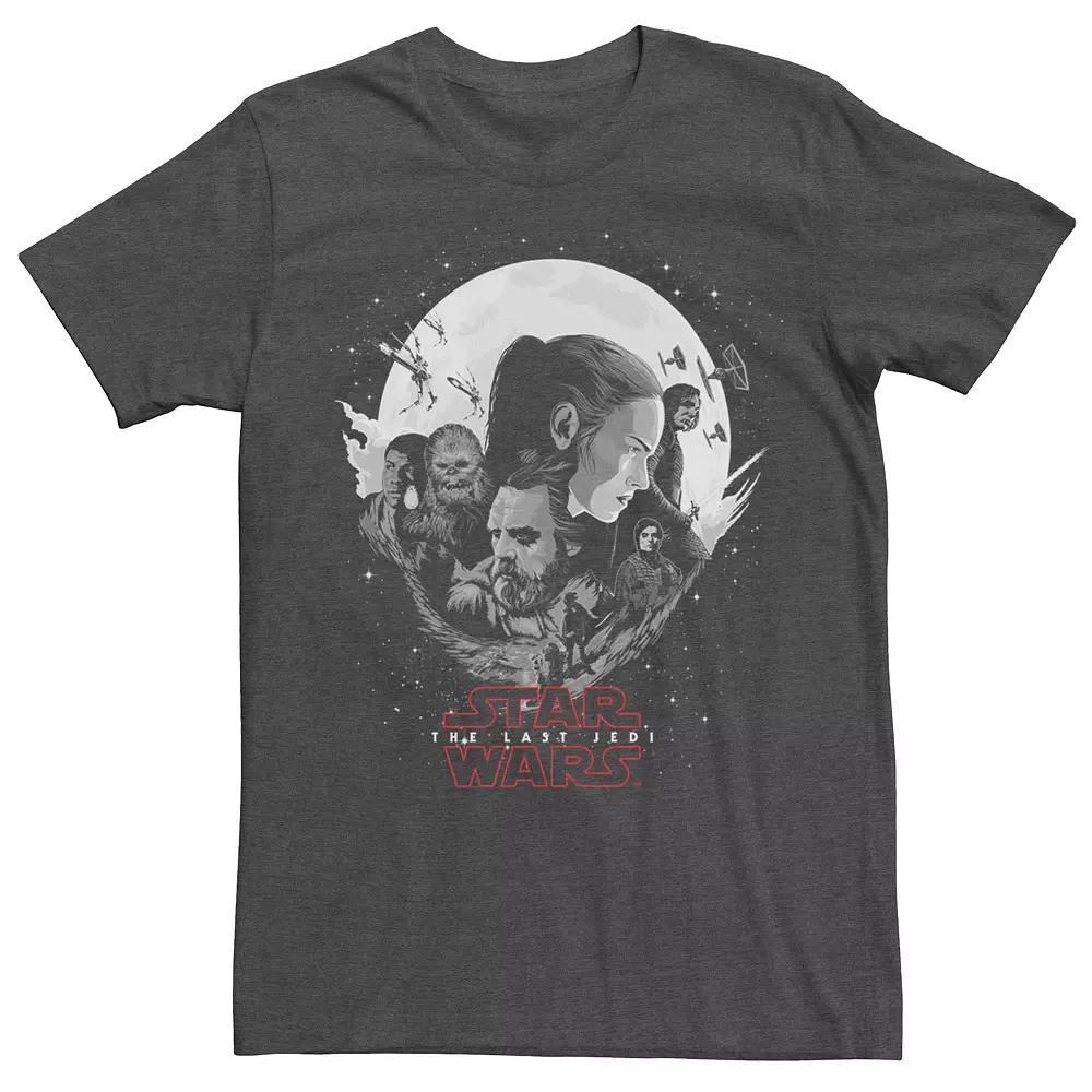 Mens Star Wars The Last Jedi Tonal Poster Tee Grey Heather Product Image