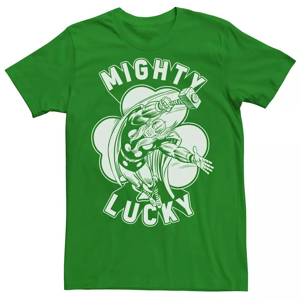 Men's Marvel Mighty Lucky Tee, Size: Small, Kelly Product Image