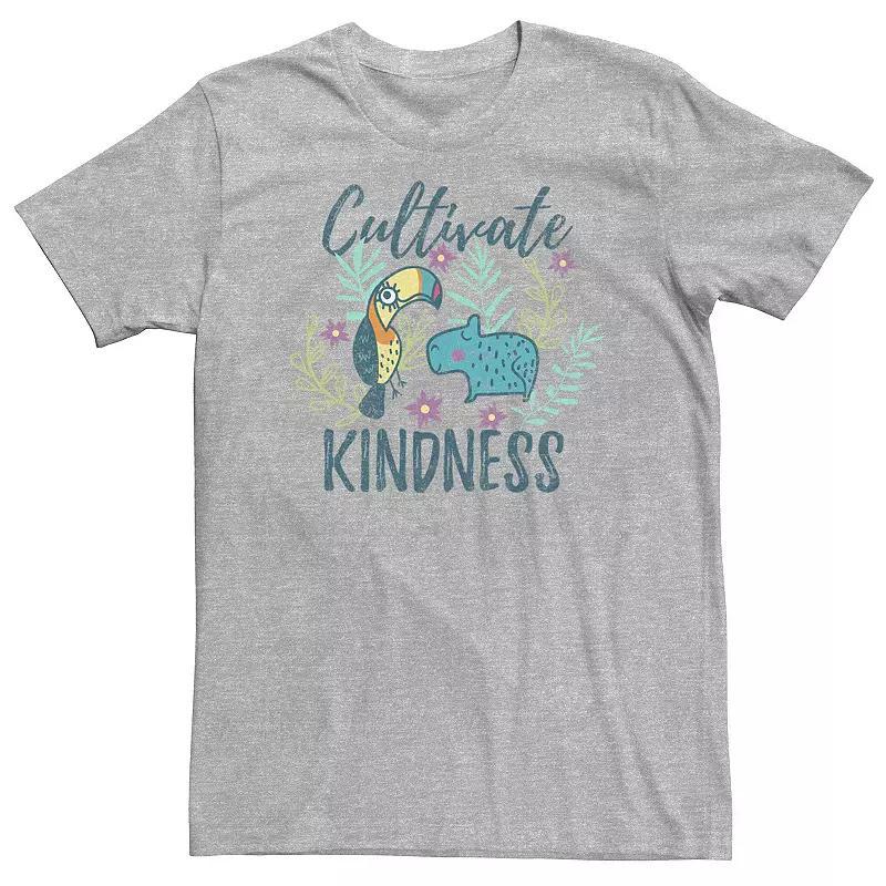 Big & Tall Disney Encanto Cultivate Kindness Distressed Animal Sketch Tee, Men's, Size: 3XL Tall, Athletic Grey Product Image