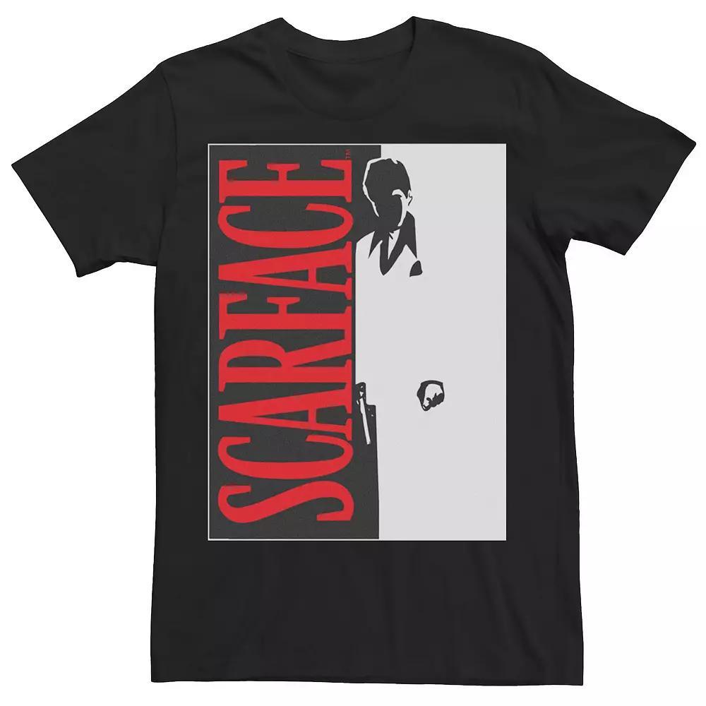 Big & Tall Scarface Poster Art Tee, Men's, Size: 4XL, Black Product Image