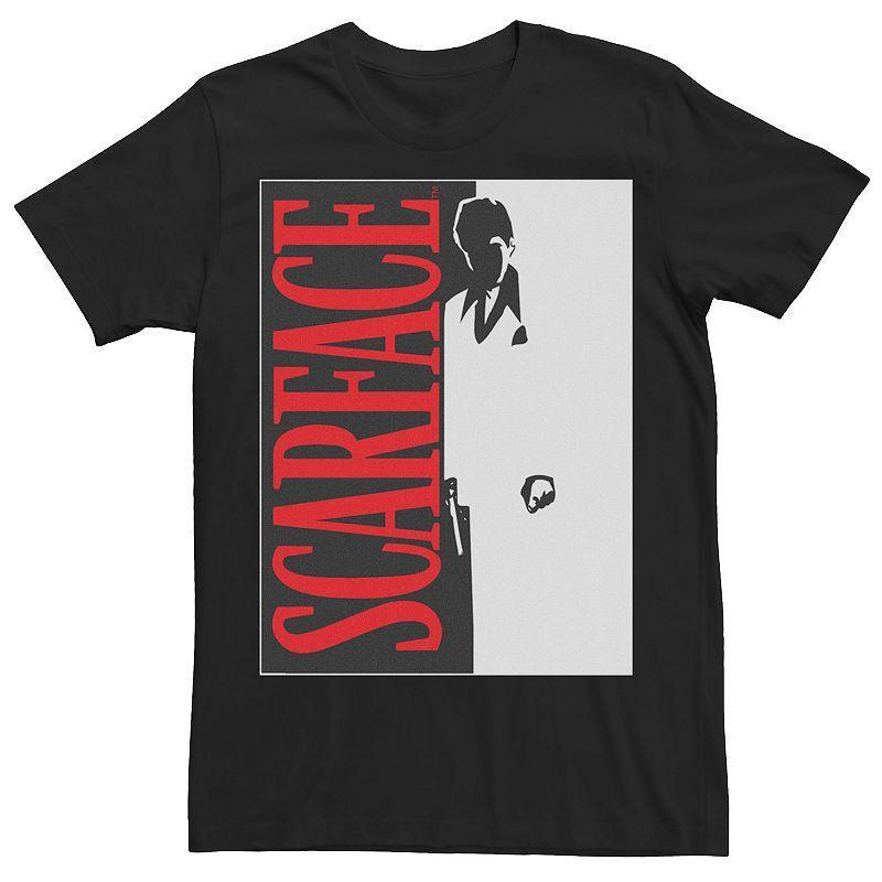 Big & Tall Scarface Poster Art Tee, Men's, Size: 4XL, Black Product Image