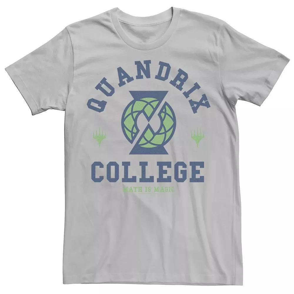 Men's Magic The Gathering Quandrix College Crest Tee, Size: Large, Silver Product Image