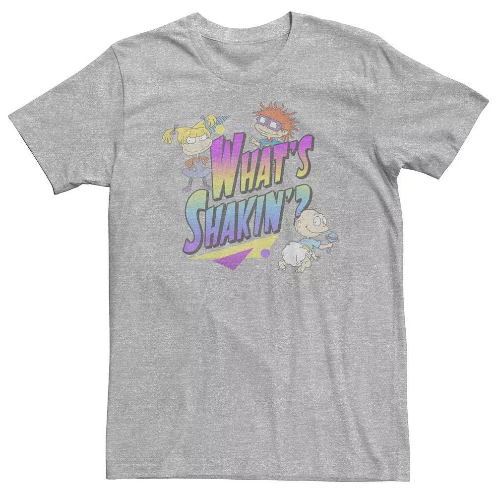 Big & Tall Father's Day "My Dad Is Super" Distressed Logo Tee, Men's, Size: Large Tall, Athletic Grey Product Image