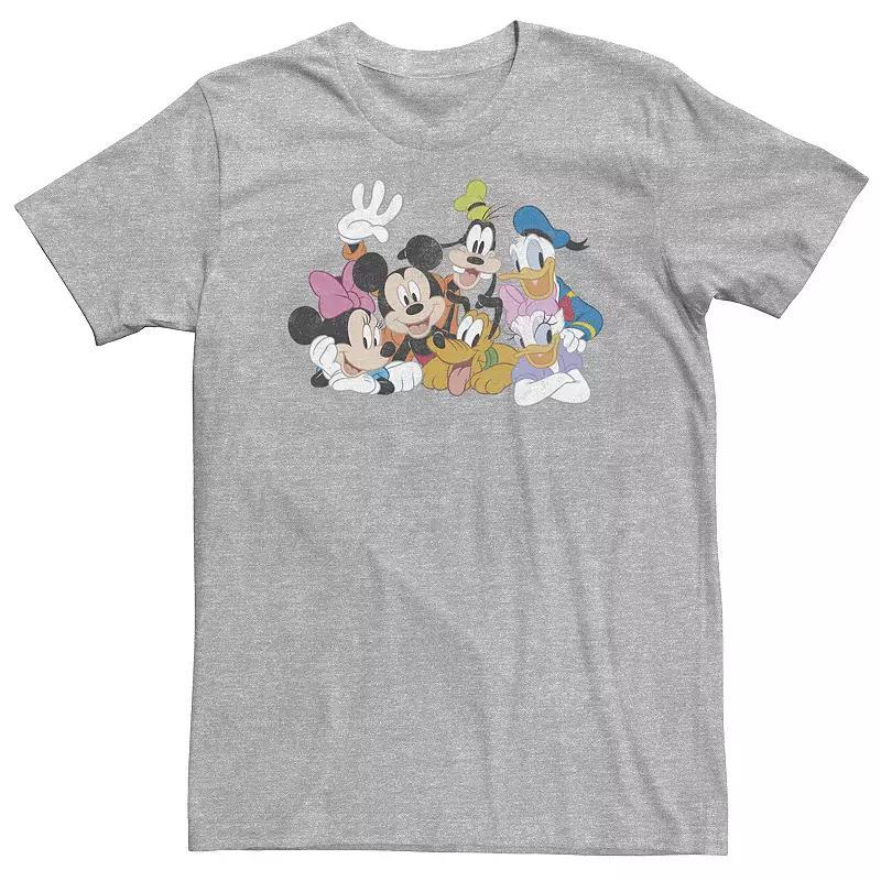 Disney's Mickey Mouse & Friends Big & Tall Classic Tee, Men's, Size: 3XL Tall, Athletic Grey Product Image