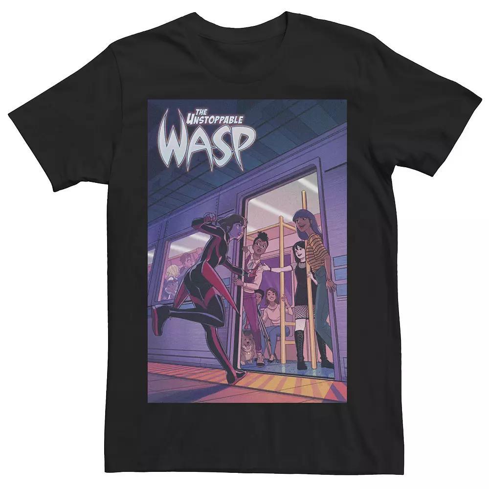 Men's Marvel The Unstoppable Wasp Issue #6 Comic Book Cover Tee, Size: 3XL, Black Product Image