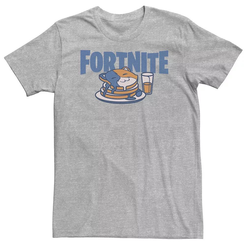 Big & Tall Fortnite Cat Pancakes Tee, Men's, Size: XXL Tall, Athletic Grey Product Image