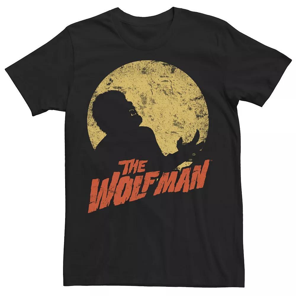 Men's Universal Monsters The Wolfman Moonlit Silhouette Tee, Size: XXL, Black Product Image