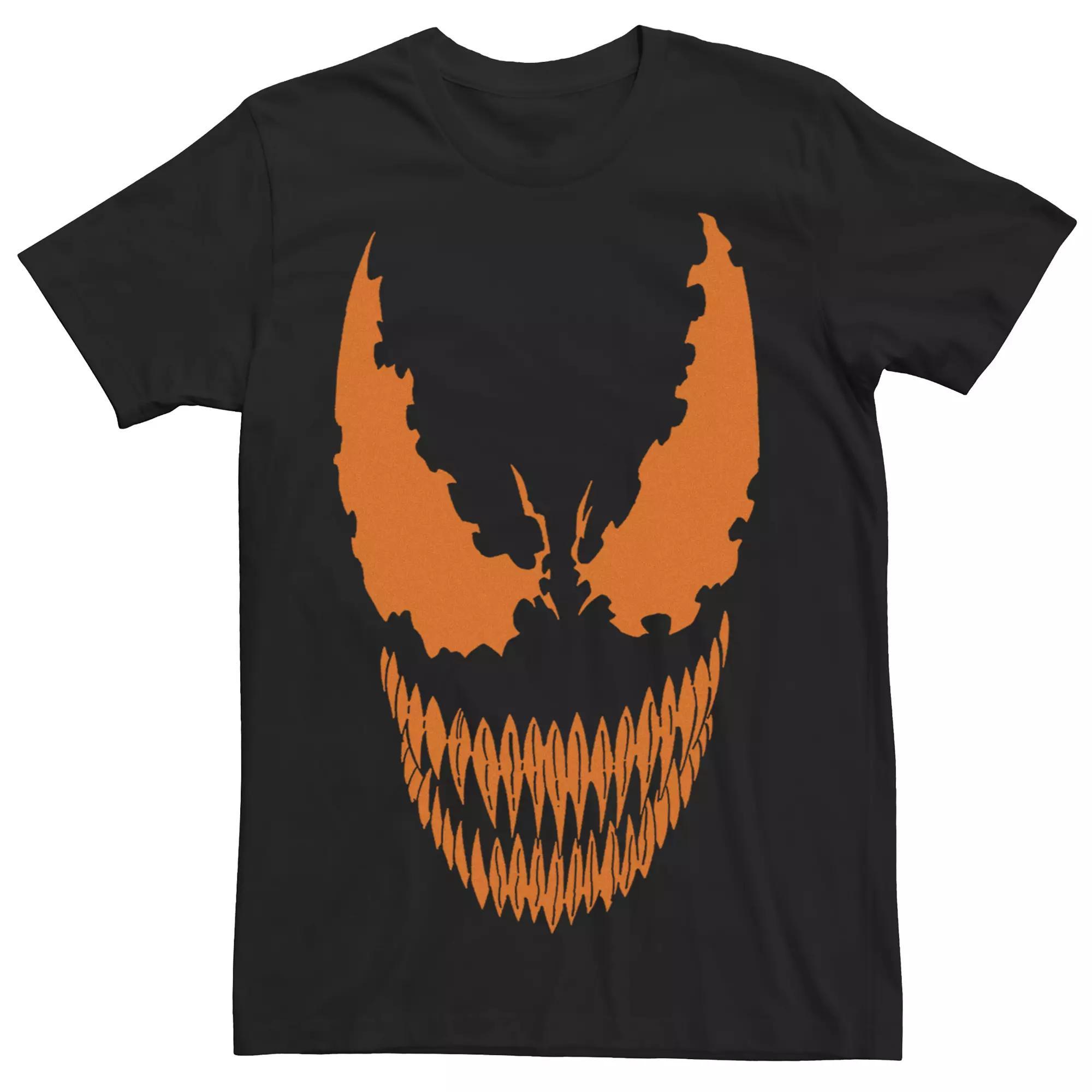 Men's Marvel Venom Pumpkin Face Graphic Tee, Size: XL, Black Product Image