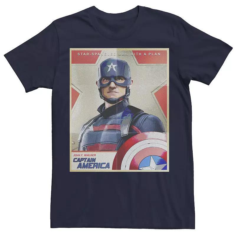 Men's Star Wars The Mandalorian Logo Circle Portrait Tee, Size: Small, Blue Product Image