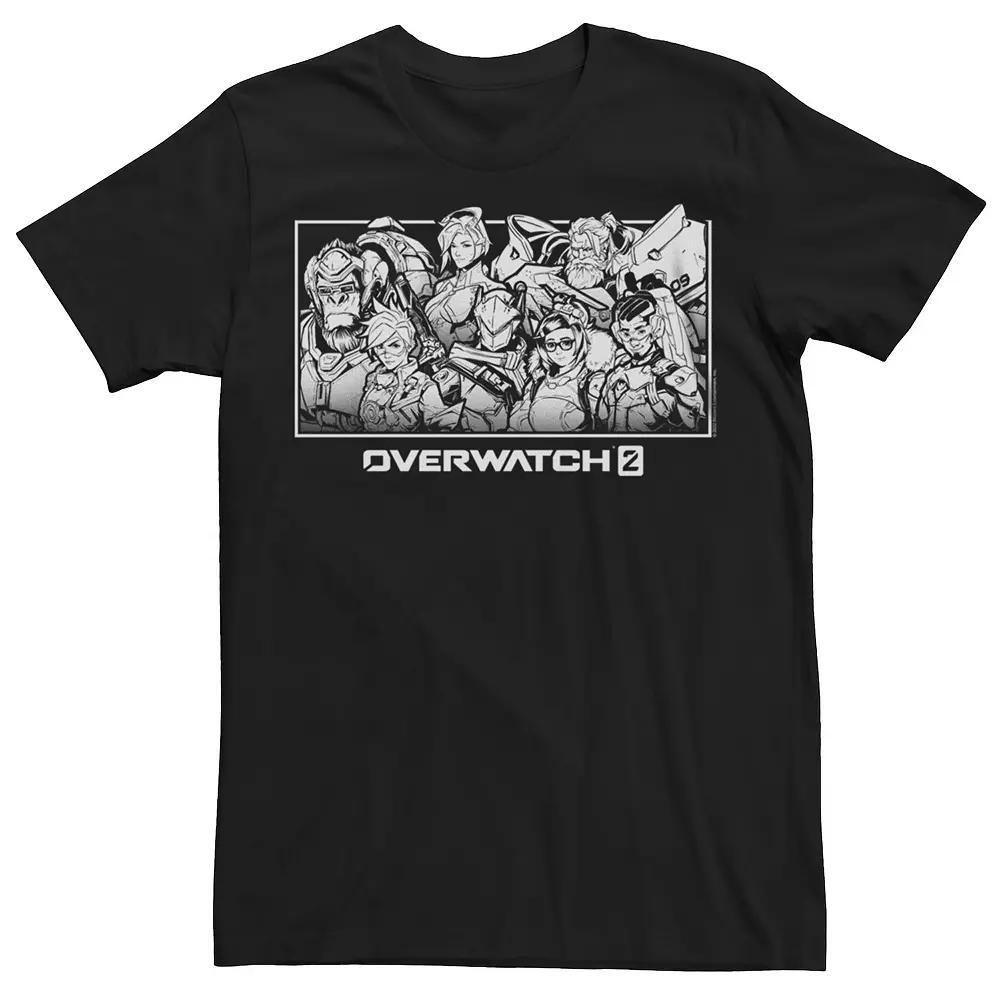 Men's Overwatch 2 New Hero Designs Graphic Tee, Size: Medium, Black Product Image