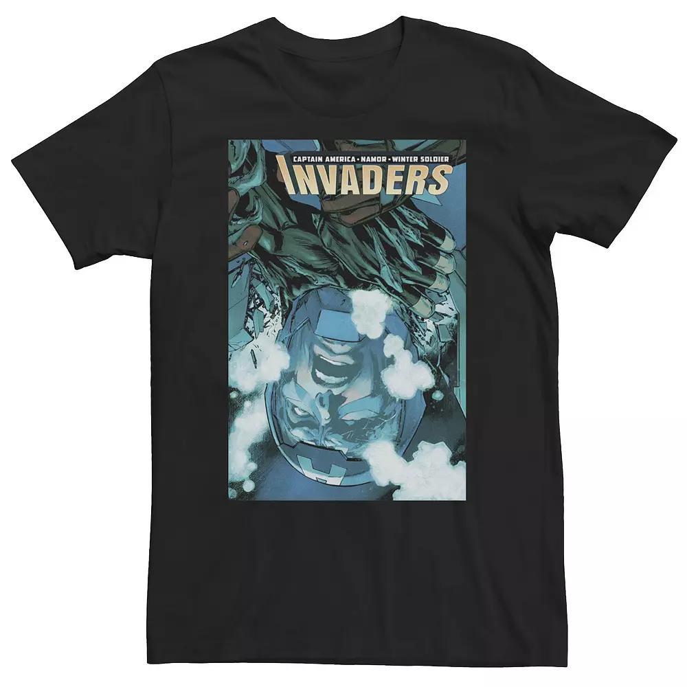Big & Tall Marvel Comixology Invaders Go To Atlantis Comic Book Cover Tee, Men's, Size: 3XL Tall, Black Product Image