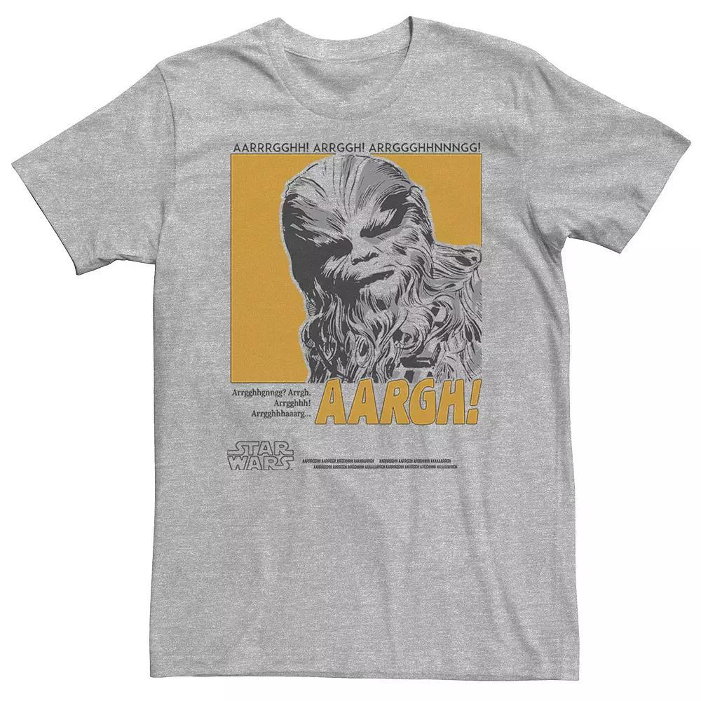 Men's Star Wars Chewbacca Pop Poster Tee, Size: Small, Athletic Grey Product Image