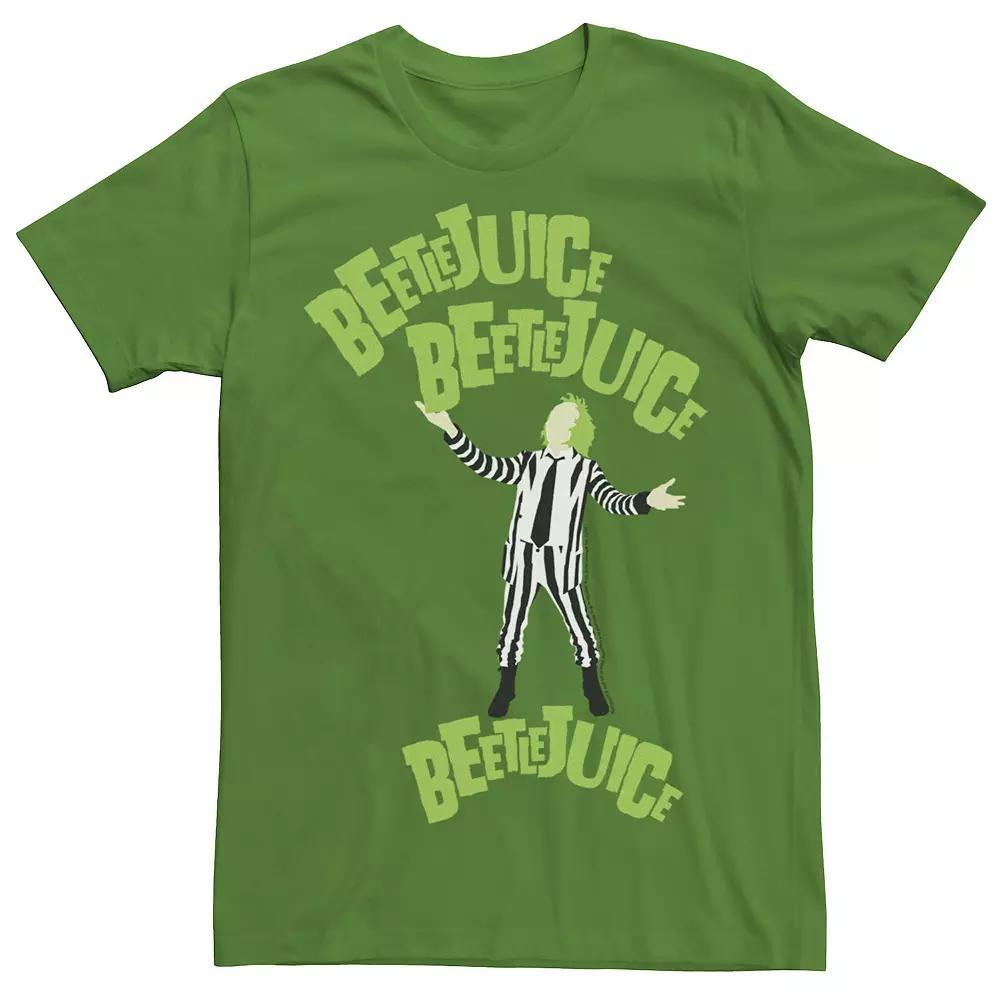 Men's Beetlejuice Chant Portrait Text Tee, Size: 3XL, Kelly Product Image