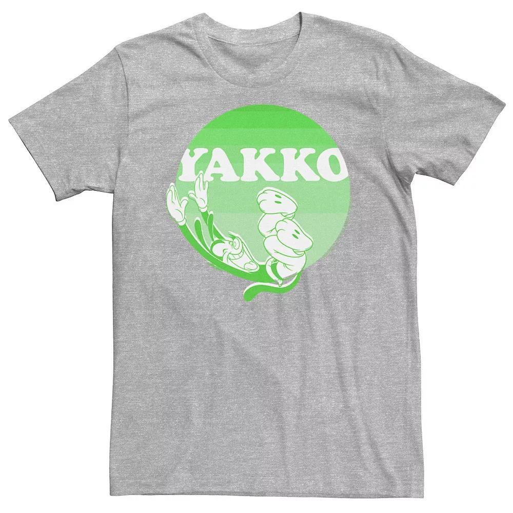 Men's Animaniacs Yakko Green Dot Portrait Tee, Size: XXL, Athletic Grey Product Image