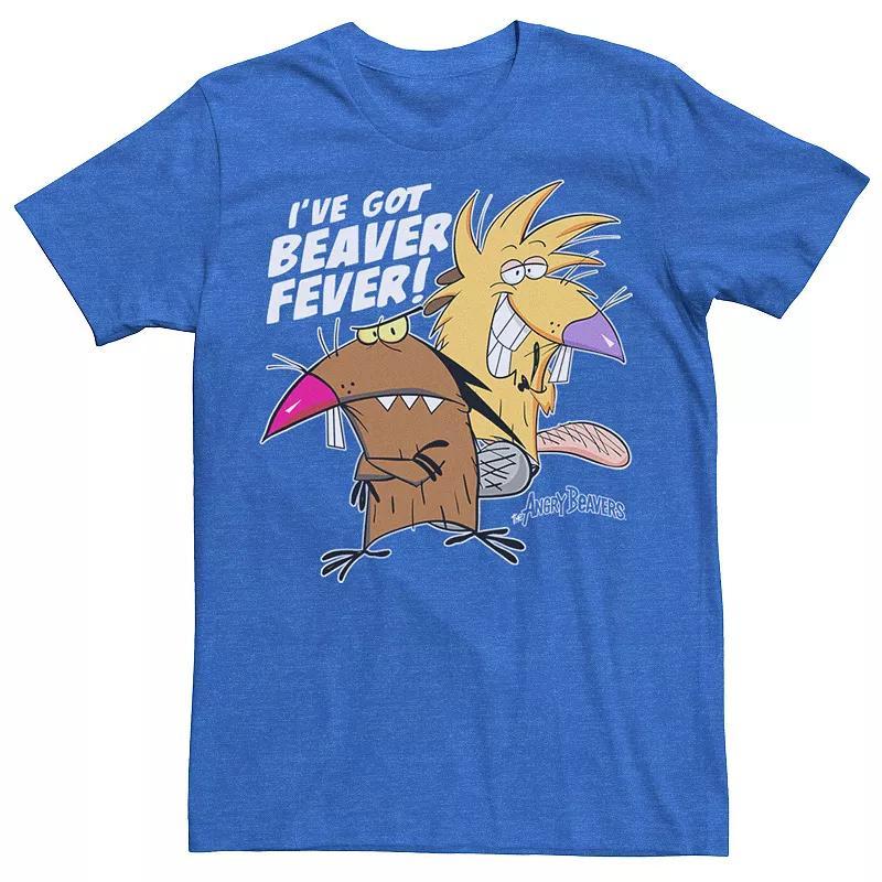 Men's Angry Beavers I've Got Beaver Fever Portrait Tee, Size: Medium, Red Grey Product Image