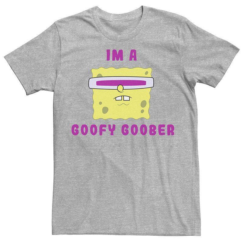 Men's Nickelodeon SpongeBob SquarePants I'm A Goofy Goober Portrait Graphic Tee, Size: XXL, Athletic Grey Product Image