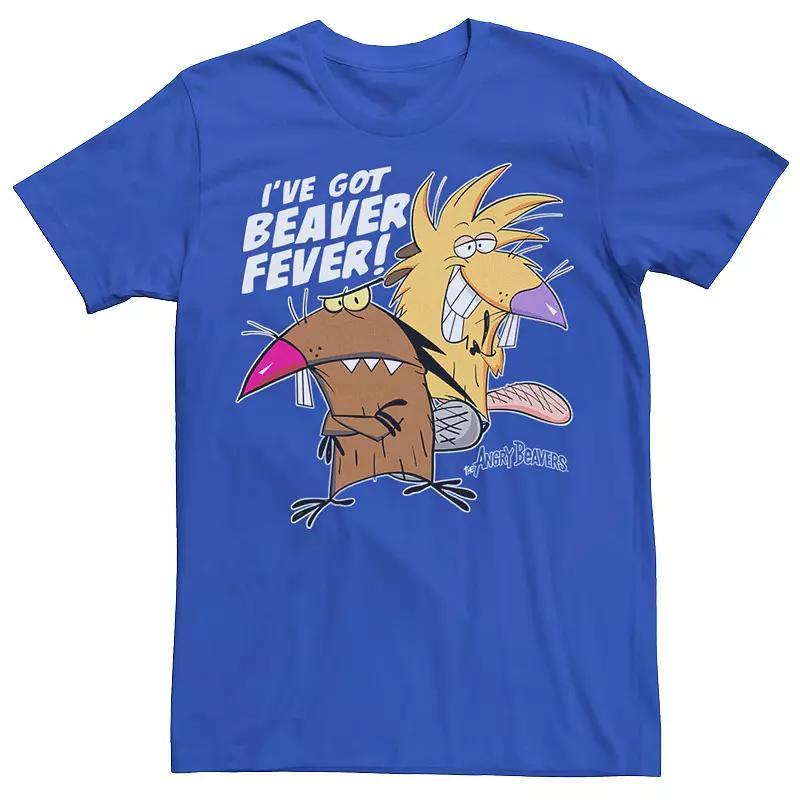 Men's Angry Beavers I've Got Beaver Fever Portrait Tee, Size: Medium, Red Grey Product Image