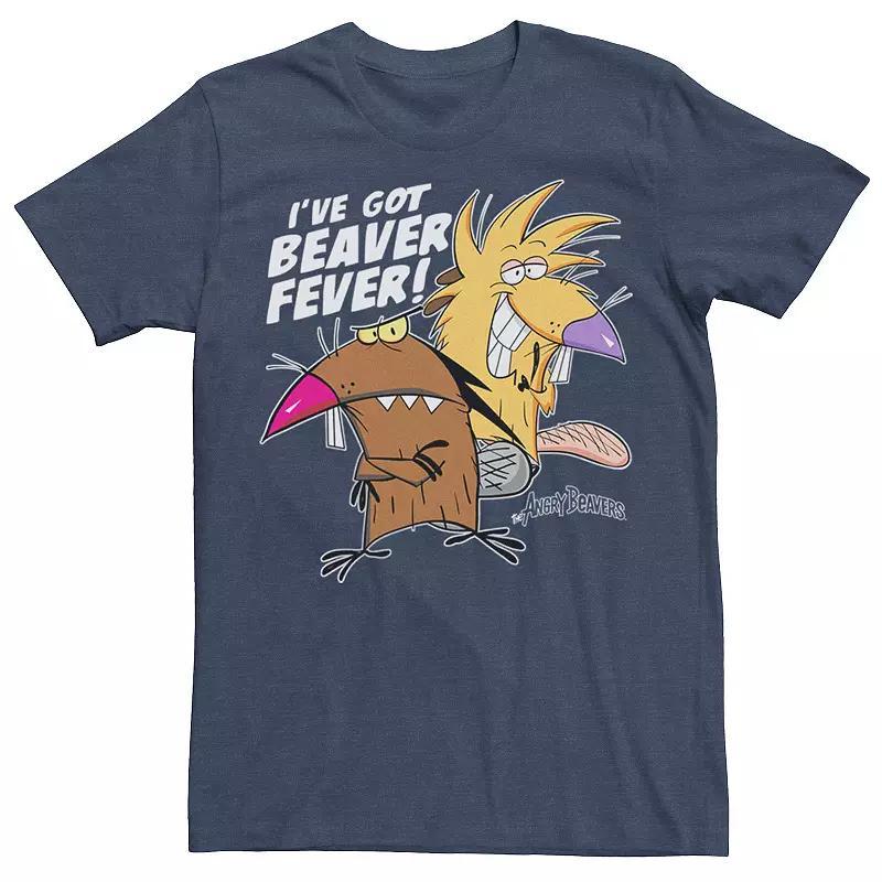 Men's Angry Beavers I've Got Beaver Fever Portrait Tee, Size: Medium, Red Grey Product Image