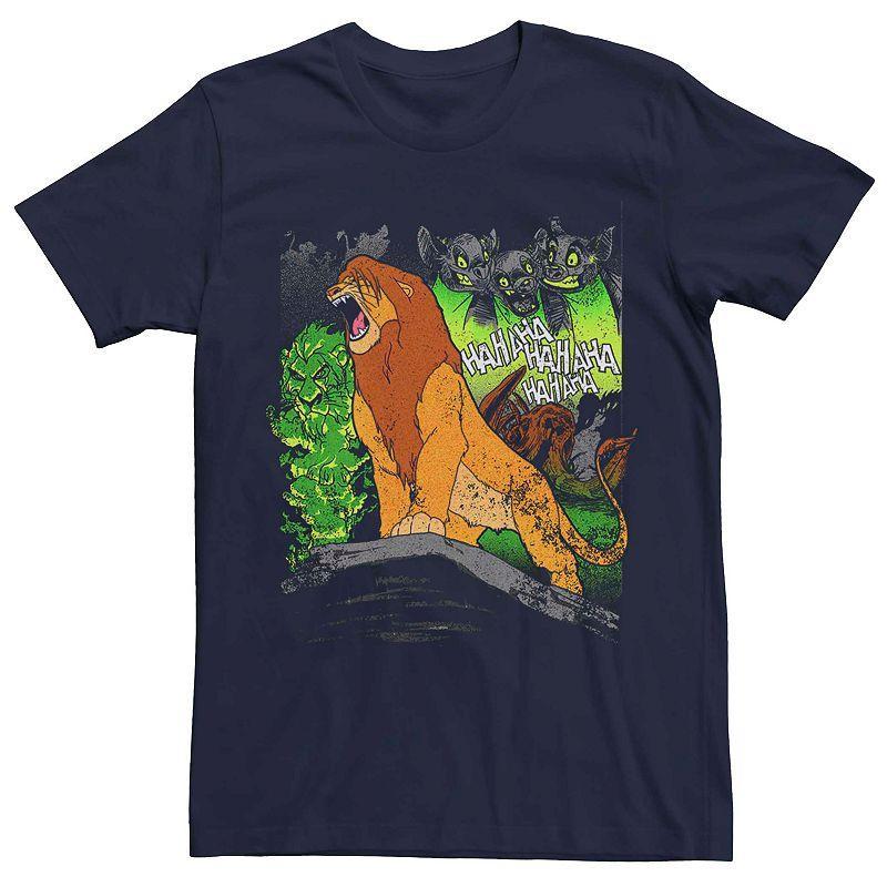 Disneys The Lion King Simba Mens Roar Distressed Tee Blue Product Image