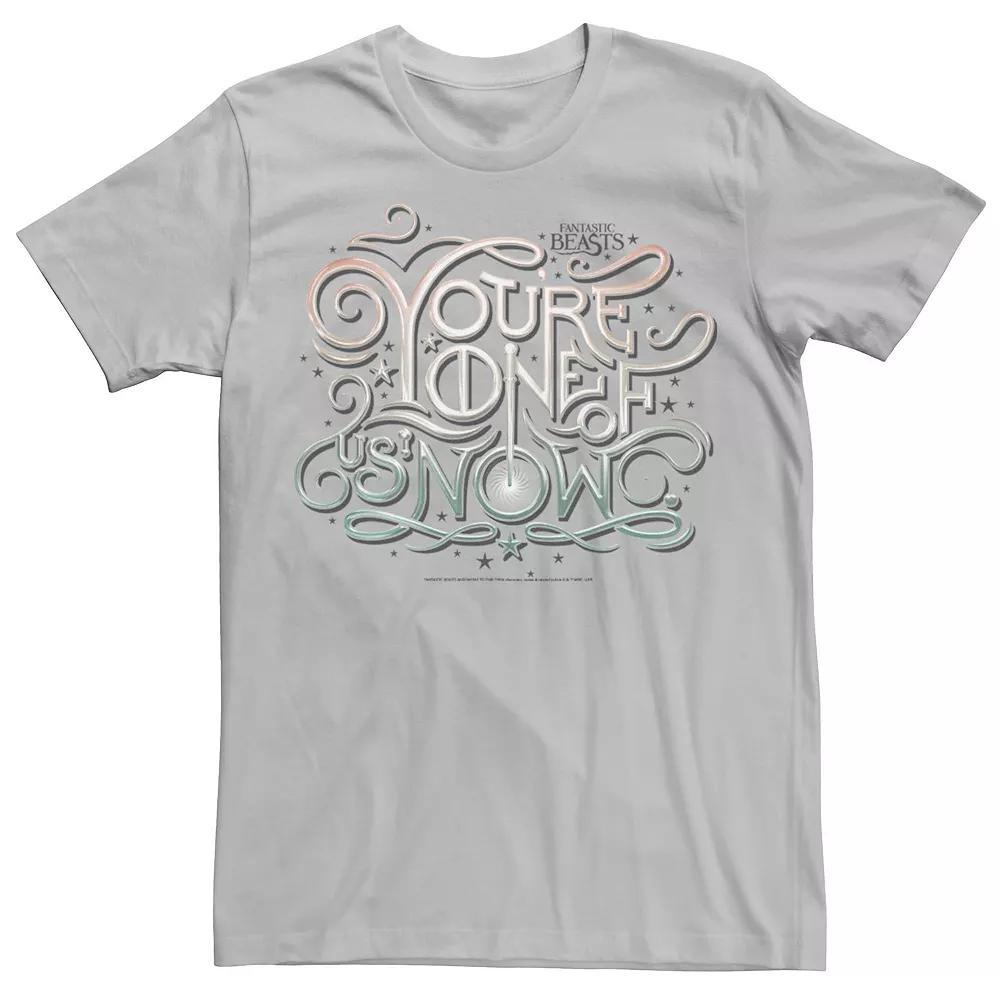 Men's Fantastic Beasts You're One Of Us Now Tee, Size: Large, Silver Product Image